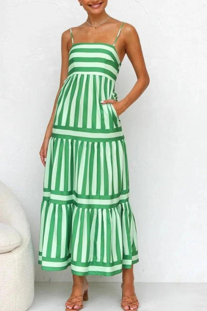 VIERA - Candy Stripe Maxi Dress