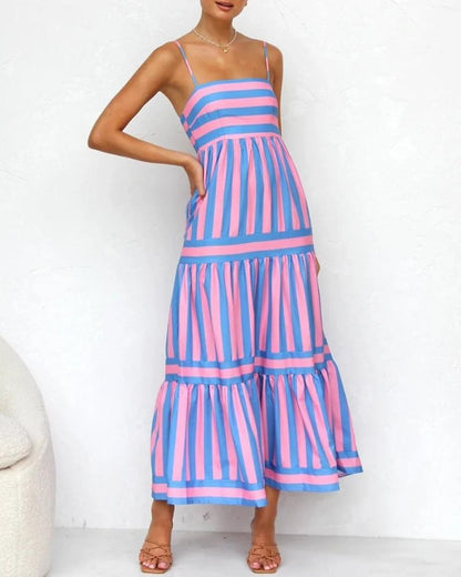 VIERA - Candy Stripe Maxi Dress